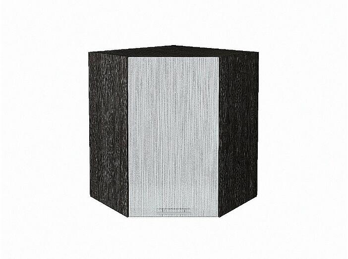 Шкаф верхний угловой Валерия-М Серый металлик дождь светлый Graphite