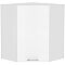Шкаф верхний угловой Валерия-М ВУ 590 Белый металлик-Белый