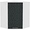 Шкаф верхний угловой Валерия-М ВУ 599 Черный металлик дождь-Белый Шкаф верхний угловой Валерия-М ВУ 599 Черный металлик дождь-Белый