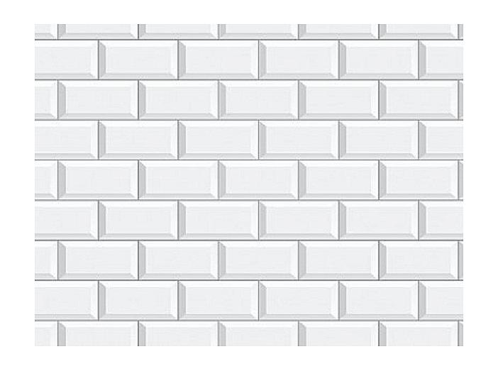 Фартук для кухни "Белая классическая плитка"