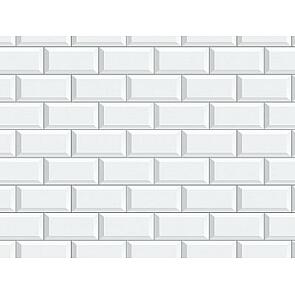 Фартук для кухни "Белая классическая плитка"