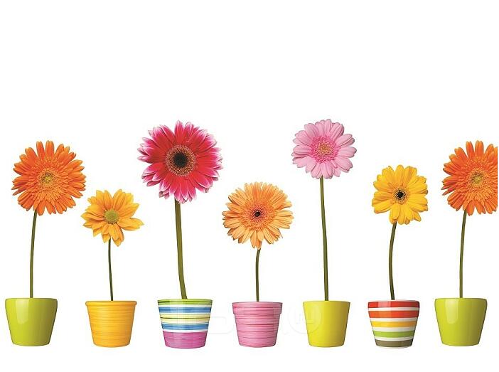 Фартук для кухни "Герберы" 600*3000*1,5