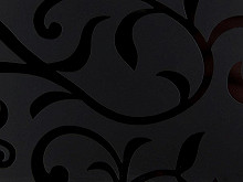 Стеновая панель ДСП Черные цветы