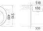 Мойка врезная 5118/0,8 1Ч Декор 510
