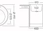 Мойка врезная Vivat 4916/0,6 1Ч Глянец 490
