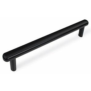 Ручка рейлинг мебельная VIA RS330.4 BL Матовый черный 128