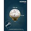 tumb 4 - Ручка кнопка мебельная KF01-04 BA Античная Бронза/Белый с фарфор. вставкой