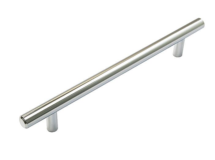 Ручка рейлинг мебельная R-3020 96 мм Хром