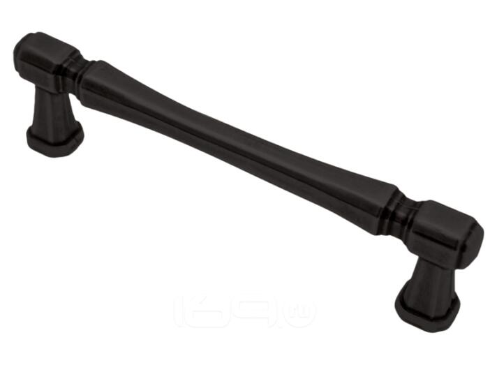 Ручка скоба RS-124, 128 мм, Матовый черный