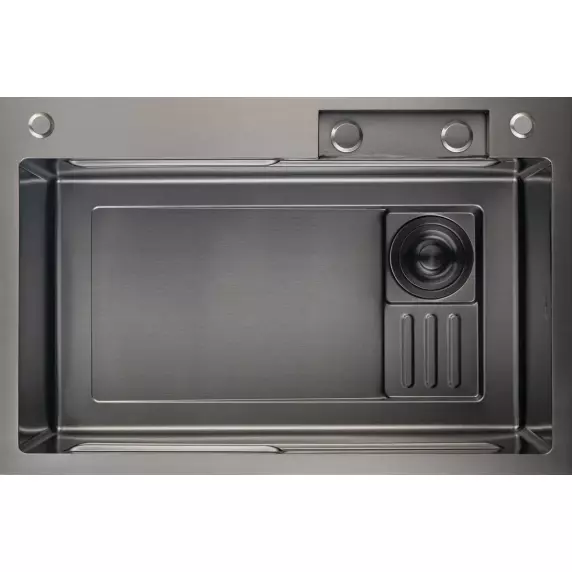 Мойка для кухни GranFest METAL 7545 750*450 PVD графит