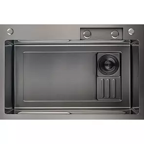 Мойка для кухни GranFest METAL 7545 750*450 PVD графит