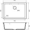 Мойка для кухни GranFest URBAN GF-URBAN 4565 650*450 серый