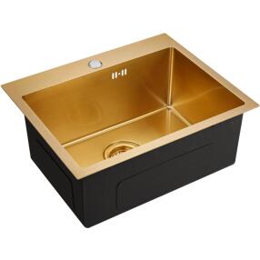 Мойка EMB-115 PVD Nano Golden универсального монтажа