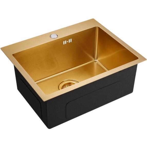 Мойка EMB-115 PVD Nano Golden универсального монтажа