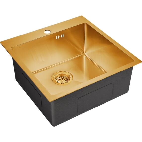Мойка EMB-116 PVD Nano Golden универсального монтажа