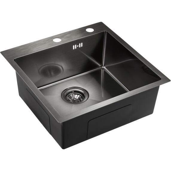 Мойка EMB-117A PVD Nano Dark универсального монтажа