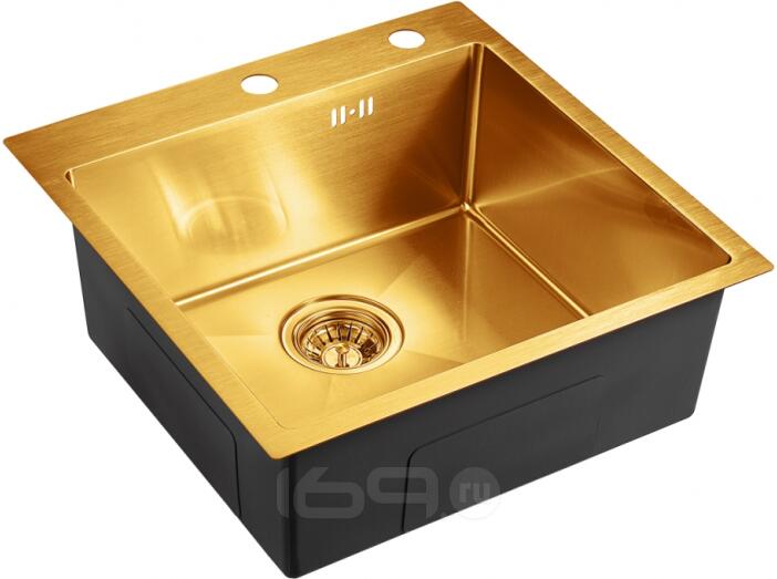 Мойка EMB-117A PVD Nano Golden универсального монтажа