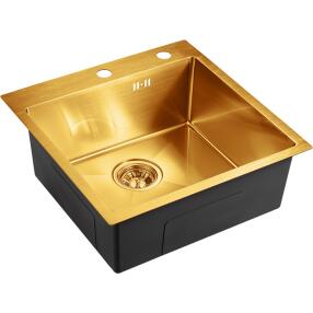 Мойка EMB-117A PVD Nano Golden универсального монтажа