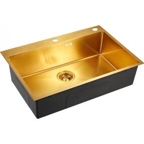 Мойка EMB-125A PVD Nano Golden универсального монтажа