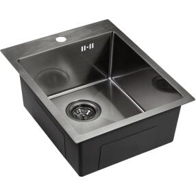 Мойка EMB-128A PVD Nano Dark универсального монтажа