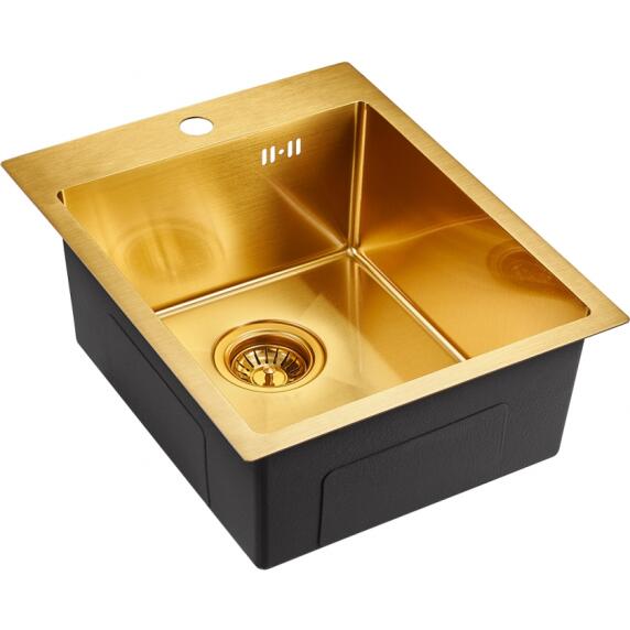 Мойка EMB-128A PVD Nano Golden универсального монтажа
