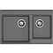 Мойка GRANFEST LEVEL 780K 2 чаши 780*500 графит