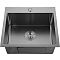 Мойка GRANFEST METAL нержавеющая сталь AISI 304 PVD графит 1 чаша 500*500*215 мм