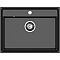 Мойка GranFest Мрамор GF-LV-660 черный