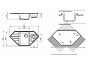 Мойка GRANFEST Мрамор угловая GF-C950E (930х485 мм) графит