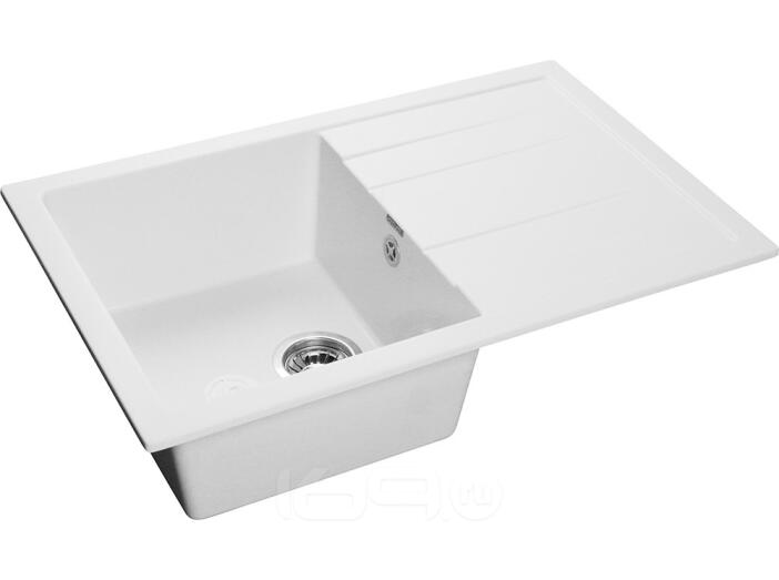 Мойка GranFest Quadro 780L 1 чаша с крылом 770*495мм иней