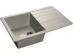 Мойка GranFest Quadro 780L 1 чаша с крылом 770*495мм серый