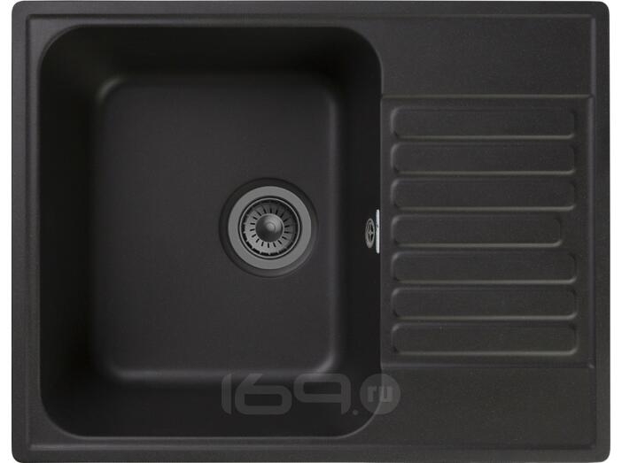Мойка GranFest Quarz 13 1 чаша с крылом 620*480 черный