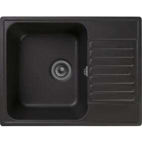 Мойка GranFest Quarz 13 1 чаша с крылом 620*480 черный