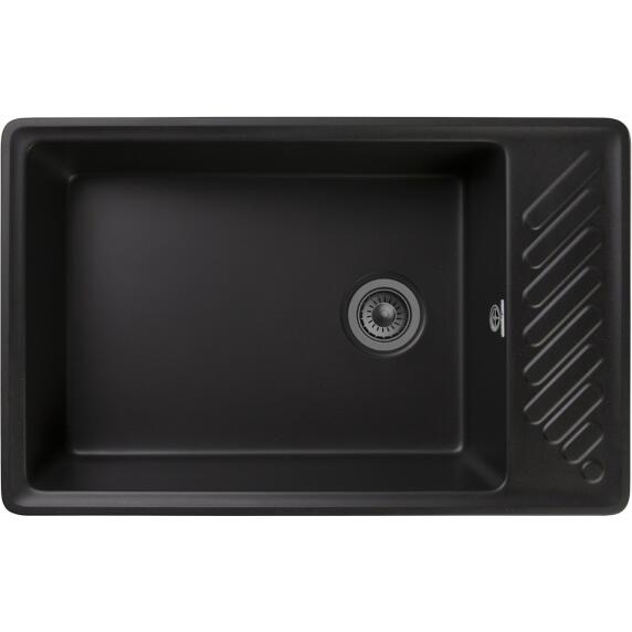 Мойка GranFest Quarz 51 1 чаша с крылом 760*480 черный