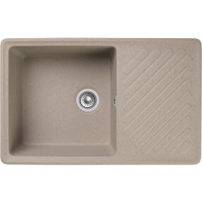 Мойка GranFest Quarz 52 1 чаша с крылом 760*480 песочный