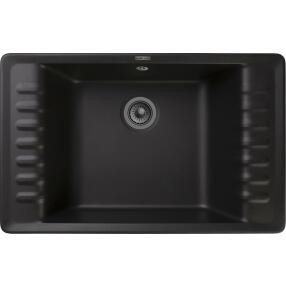 Мойка GranFest Quarz 71 1 чаша с крылом 760*480 черный