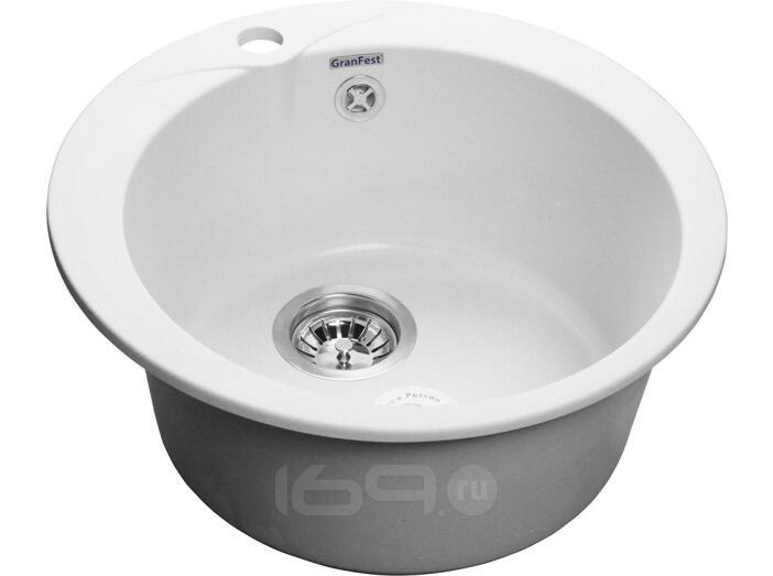Мойка GranFest Rondo 480 1 чаша D-475мм иней