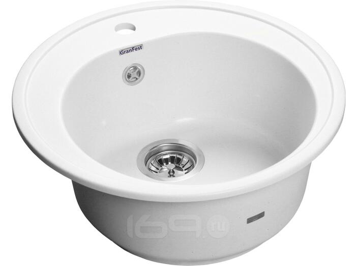 Мойка GranFest Rondo 510 1 чаша D-508мм иней