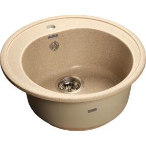 Мойка GranFest Rondo 510 1 чаша D-508мм песочный