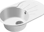 Мойка GranFest Rondo 750L 1 чаша с крылом 750*460мм иней