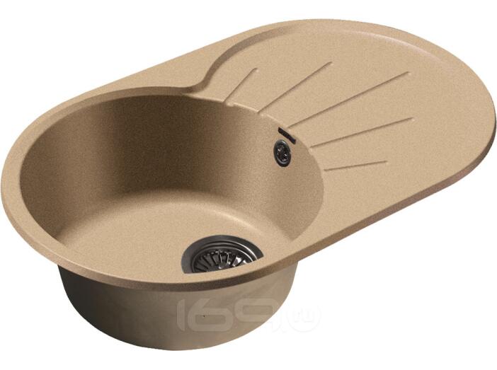 Мойка GranFest Rondo 750L 1 чаша с крылом 750*460мм песочный