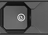 Мойка GranFest Unique 740L 1 чаша с крылом 740*500мм черный