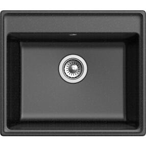Мойка GranFest Vertex 580 1 чаша 580*500мм черный