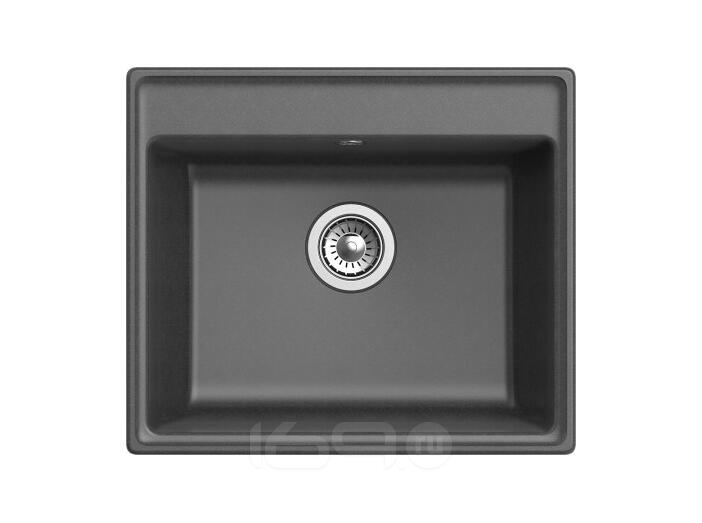 Мойка GranFest Vertex 580 1 чаша 580*500мм графит
