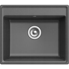 Мойка GranFest Vertex 580 1 чаша 580*500мм графит