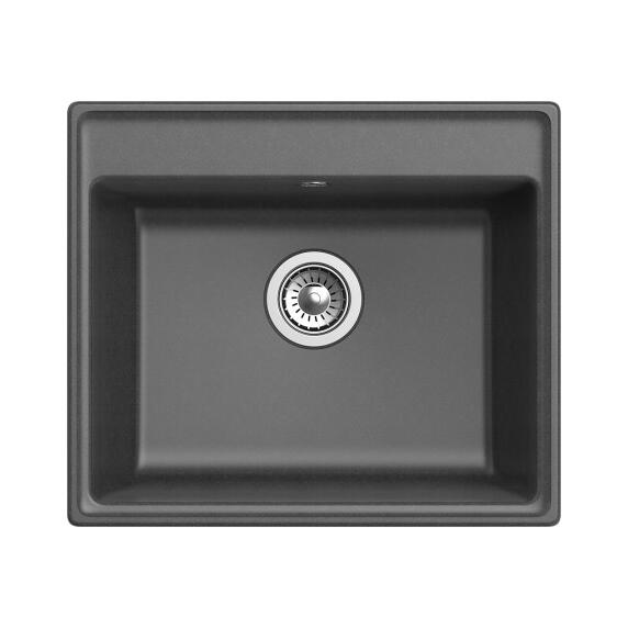 Мойка GranFest Vertex 580 1 чаша 580*500мм графит