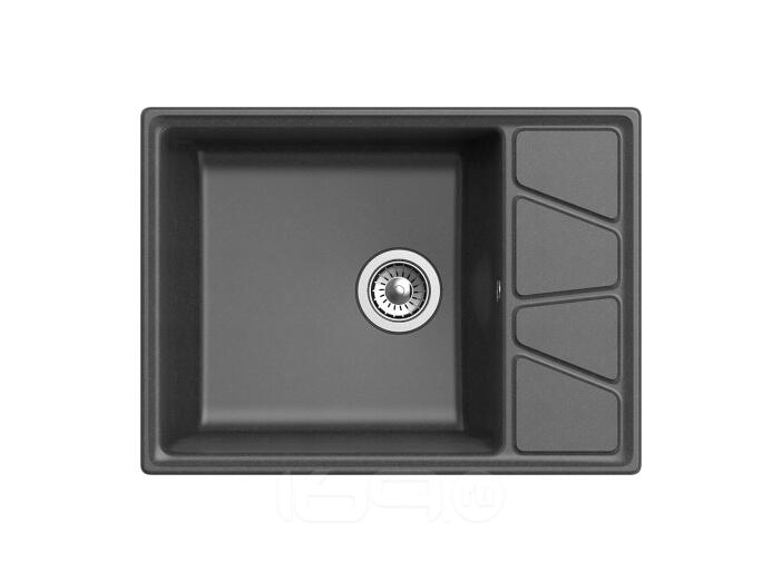 Мойка GranFest Vertex 680L 1 чаша с крылом 660*500мм графит