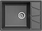 Мойка GranFest Vertex 680L 1 чаша с крылом 660*500мм графит