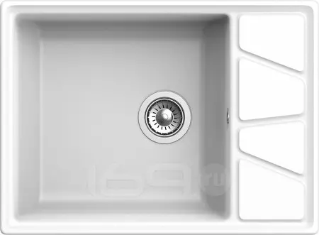 Мойка GranFest Vertex 680L 1 чаша с крылом 660*500мм иней