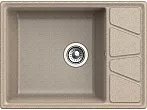 Мойка GranFest Vertex 680L 1 чаша с крылом 660*500мм песочный